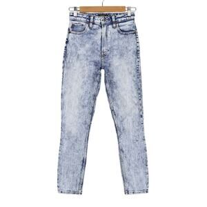 Abercrombie & Fitch Simone High Rise Slim Jean Acid Washed Light Blue Size 25/0